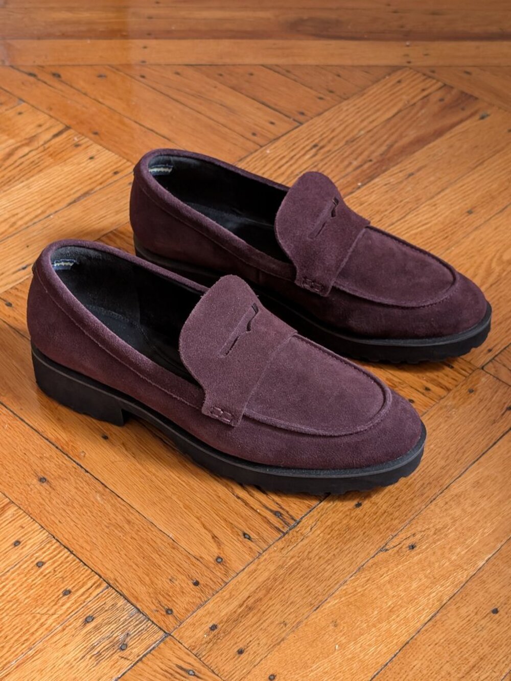 Cole Haan Waterproof Geneva Suede Loafer in Pinot